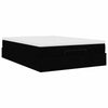 Stella Homewares Ottoman Bed with Mattress Black Queen Fabric