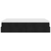 Stella Homewares Ottoman Bed with Mattress Black King Single Fabric