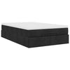 Stella Homewares Ottoman Bed with Mattress Black King Single Fabric