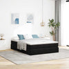 Stella Homewares Ottoman Bed with Mattress Black Queen Velvet
