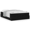 Stella Homewares Ottoman Bed with Mattress Black Queen Velvet