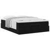 Stella Homewares Ottoman Bed with Mattress Black Queen Velvet