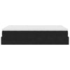 Stella Homewares Ottoman Bed with Mattress Black King Single Velvet