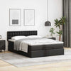 Stella Homewares Ottoman Bed with Mattress Black Queen Faux Leather