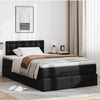 Stella Homewares Ottoman Bed with Mattress Black King Single Faux Leather