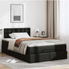 Stella Homewares Ottoman Bed with Mattress Black King Single Faux Leather