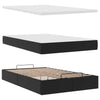 Stella Homewares Ottoman Bed with Mattress Black King Single Faux Leather