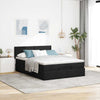 Stella Homewares Ottoman Bed with Mattress Black Double Fabric