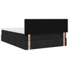 Stella Homewares Ottoman Bed with Mattress Black Double Fabric