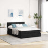 Stella Homewares Ottoman Bed with Mattress Black Queen Fabric