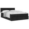Stella Homewares Ottoman Bed with Mattress Black Queen Fabric
