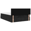 Stella Homewares Ottoman Bed with Mattress Black Queen Fabric