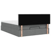 Stella Homewares Ottoman Bed with Mattress Dark Grey Double Fabric