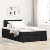 Stella Homewares Ottoman Bed with Mattress Black King Single Fabric
