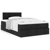 Stella Homewares Ottoman Bed with Mattress Black King Single Fabric
