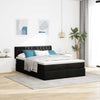 Stella Homewares Ottoman Bed with Mattress Black Double Fabric