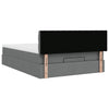 Stella Homewares Ottoman Bed with Mattress Dark Grey Queen Fabric