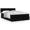 Stella Homewares Ottoman Bed with Mattress Black Queen Fabric