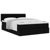 Stella Homewares Ottoman Bed with Mattress Black Queen Fabric
