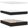 Stella Homewares Ottoman Bed with Mattress Black Queen Fabric