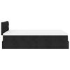 Stella Homewares Ottoman Bed with Mattress Black King Single Fabric