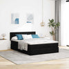 Stella Homewares Ottoman Bed with Mattress Black Double Fabric