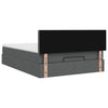 Stella Homewares Ottoman Bed with Mattress Dark Grey Queen Fabric