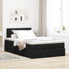 Stella Homewares Ottoman Bed with Mattress Black King Single Velvet