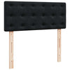 Stella Homewares Ottoman Bed with Mattress Black King Single Velvet