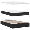 Stella Homewares Ottoman Bed with Mattress & LEDs Black King Single Fabric