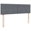 Stella Homewares Ottoman Bed with Mattress & LEDs Dark Grey Double Velvet