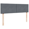 Stella Homewares Ottoman Bed with Mattress & LEDs Dark Grey Queen Velvet