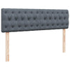 Stella Homewares Ottoman Bed with Mattress & LEDs Dark Grey Double Velvet