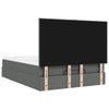 Stella Homewares Ottoman Bed with Mattress Dark Grey Double Fabric