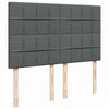 Stella Homewares Ottoman Bed with Mattress Dark Grey Queen Fabric