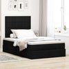 Stella Homewares Ottoman Bed with Mattress Black King Single Fabric