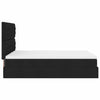 Stella Homewares Ottoman Bed with Mattress Black Queen Fabric