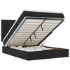 Stella Homewares Ottoman Bed with Mattress Black Queen Fabric