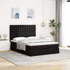 Stella Homewares Ottoman Bed with Mattress Black Queen Fabric