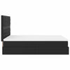 Stella Homewares Ottoman Bed with Mattress & LEDs Black Queen Faux Leather