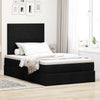 Stella Homewares Ottoman Bed with Mattress & LEDs Black King Single Fabric