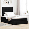 Stella Homewares Ottoman Bed with Mattress & LEDs Black King Single Fabric