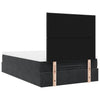 Stella Homewares Ottoman Bed with Mattresses & LEDs Black King Single Velvet