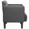 Stella Homewares Sofa Chair with Armrests Dark Grey 54 cm Corduroy Fabric