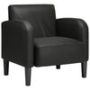 Stella Homewares Sofa Chair with Armrests Black 54 cm Faux Leather