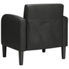 Stella Homewares Sofa Chair with Armrests Black 54 cm Faux Leather