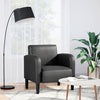 Stella Homewares Sofa Chair with Armrests Black 54 cm Faux Leather