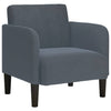Stella Homewares Sofa Chair with Armrests Dark Grey 54 cm Velvet