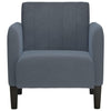 Stella Homewares Sofa Chair with Armrests Dark Grey 54 cm Velvet