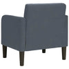 Stella Homewares Sofa Chair with Armrests Dark Grey 54 cm Velvet